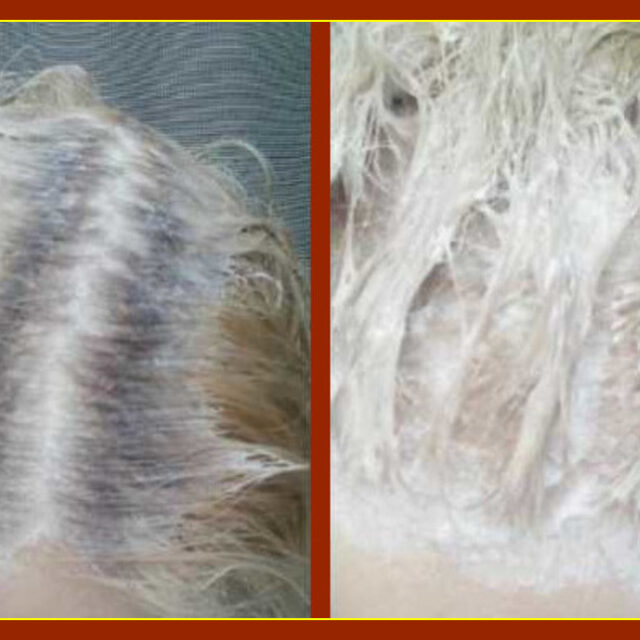 Обесцвечивание блонд корней коротких волос