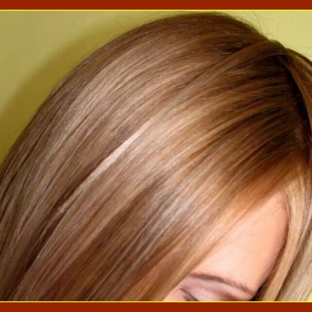 Окрашивание волос средней длины в один цвет