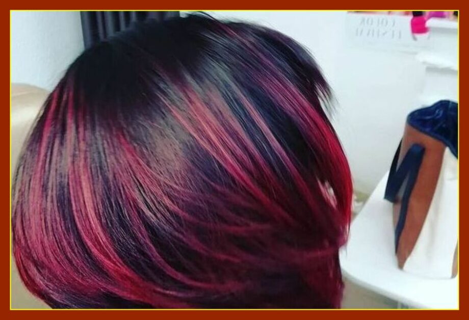 Окрашивание красками Picasso/Indola Professional коротких волос в два цвета