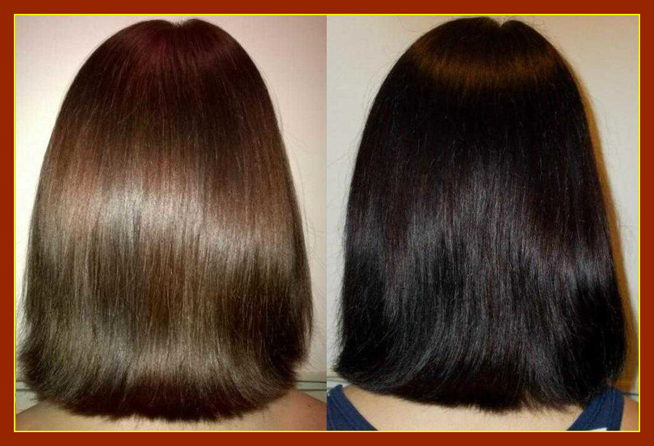 Окрашивание суперкрасками Selective/Wella волос средней длины в один цвет