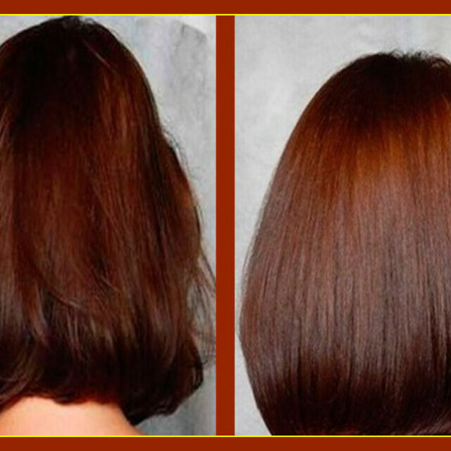 Ламинирование/глазурирование волос средней длины