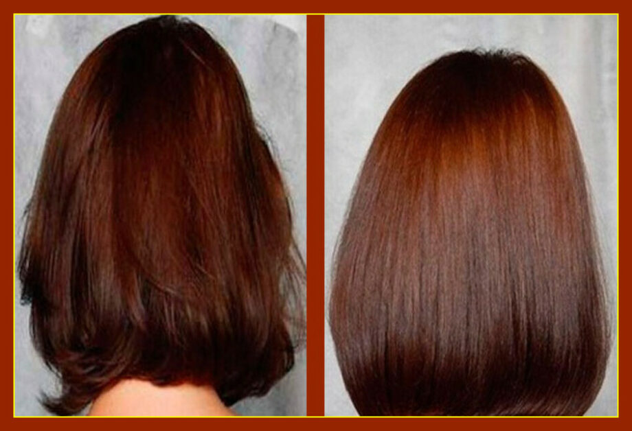 Ламинирование/глазурирование волос средней длины