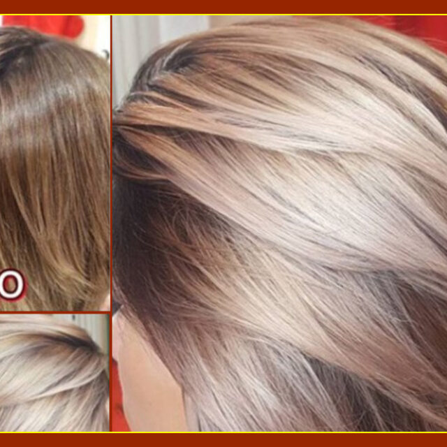 Мраморное окрашивание красками Picasso/Indola Professional волос средней длины