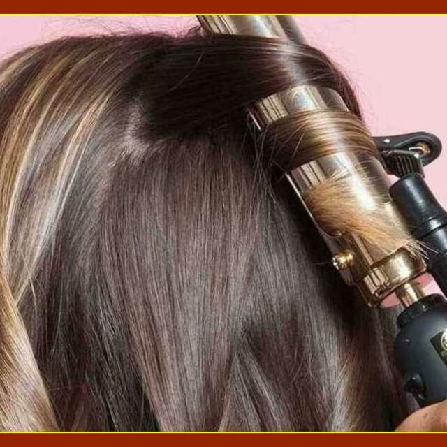 Применение утюжка/плойки для волос средней длины